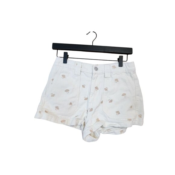 Pacsun High-Waisted Shorts W/ Mushroom Print Cotton Womens S - Picture 1 of 4